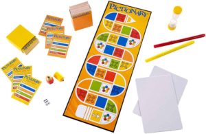 juegos de mesa clásicos para fiestas - pictionary - componentes